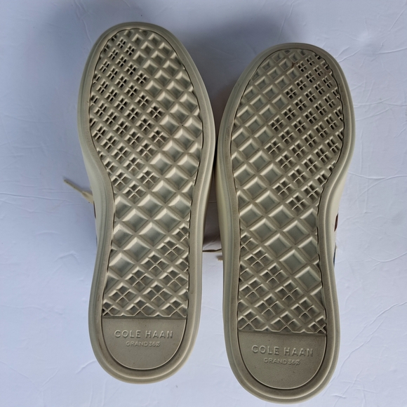 Men's Cream and Brown Cole 8.5 Med Sneakers B1 - Picture 10 of 12